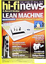 HI-FI NEWS McINTOSH CHORD PHILIPS SONY B&W ASTIN TREW LINN FREE POST UK