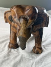 Hand Carved Wooden Elephant