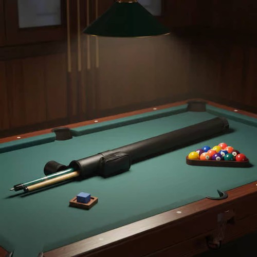 Piece cue case pvc leather - cue,