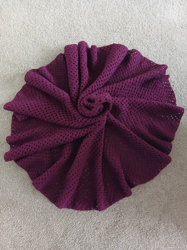 Hand crocheted round baby - round,