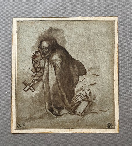 Brown ink wash - ink, wash,