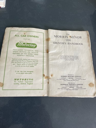 Morris minor original drivers - minor,