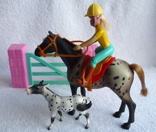 Toy Horse .Rider. Gymkhana. Equestrian Set Horse Jump.. Combing Tail.Set C