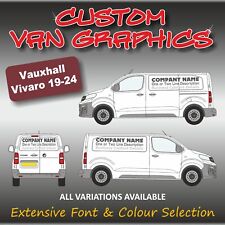 Van Graphics Sign Writing Vehicle lettering signs Vauxhall Vivaro 19-24