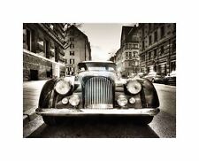 Morgan Oldtimer Vintage Car Black White Photo Art Picture Poster Print
