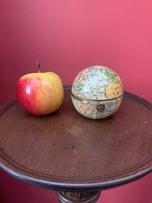 Antique Late 19 Th Century Travelling Novelty Globe Inkwell Largest Rare Version