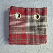Next Red Check Curtains Eyelet