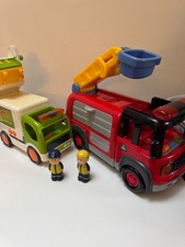 HAPPYLAND FIRE ENGINE AND DUSTBIN LORRY