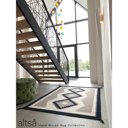 Modern kilim wool rug hand - modern,