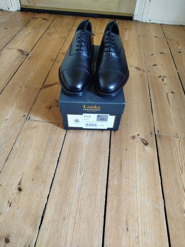 Loake wadham black toecap - loake,