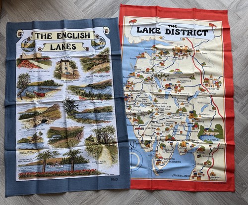 Vintage cotton tea towel - cotton,
