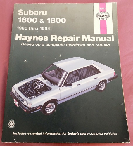 Haynes subaru 1600 - haynes, 1800