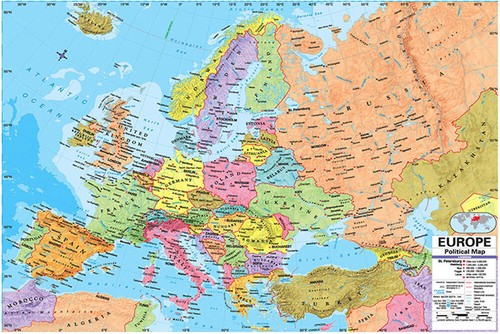 Europe map european political - map,