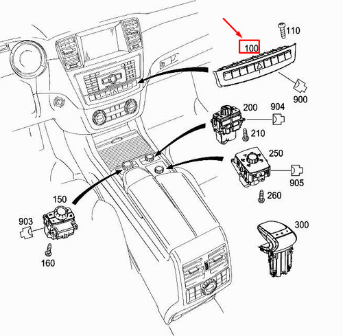 Mercedes benz w166 upper - w166,