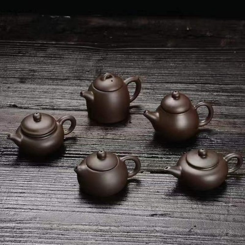 Mini tea pot sculptures set - pot,