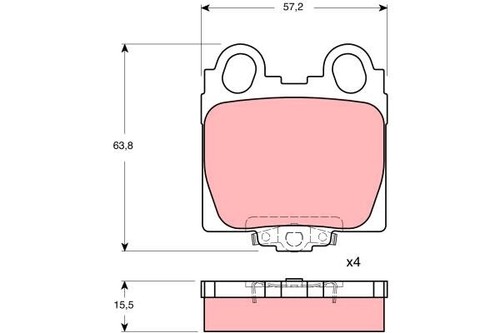 Gdb3233 trw brake - trw,