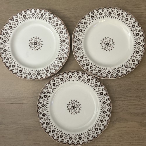 Lille brown dinner plates - brown,