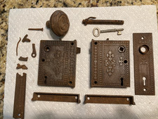 2 Antique cast iron door