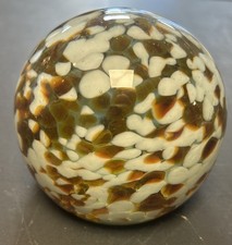 Mdina Glass Paperweight Green