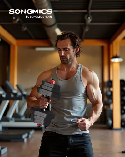 10kg adjustable dumbbell set - 10kg,