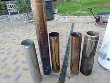 wood stove flue pipe 8 inch/ 200mm twin wall 5.5m pls read