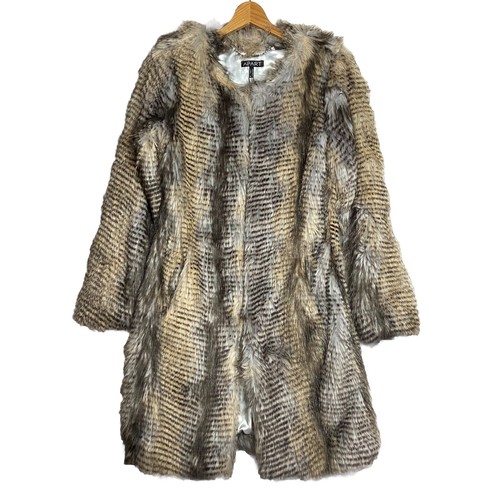 Nwt faux fur long coat - faux,
