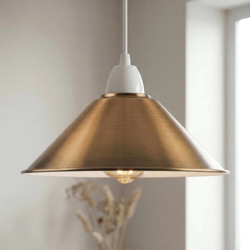 Vintage metal lamp shades - metal,