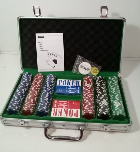 Poker chip set cards - poker, in