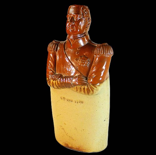 Rare large salt - v, glazed