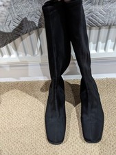 Womens black knee high boots size 6 Carrou Italy  19.99p