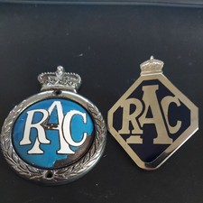VINTAGE RAC CAR BADGE ROYAL