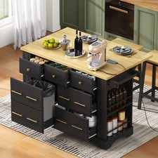Kitchen Island w/ 6 Drawers