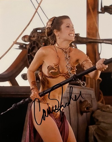 Carrie fisher signed photo coa - photo,