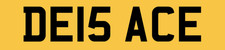 DE NUMBER PLATE PRIVATE
