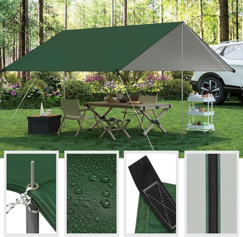 Camping tent tarp poles - tarp,