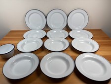 Bundle Lot Set Enamel Dinner