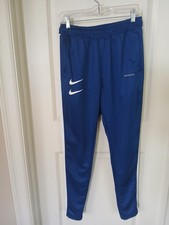 Nike Track Pants Blue White Double Swoosh Mens Medium Jogger Athletic MCMLXXII