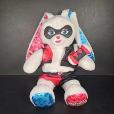 Build a Bear Harley Quinn Bunny DC BAB Workshop Batman Rare Retired Mallet