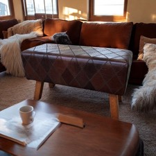 Vintage Brown Tan Leather