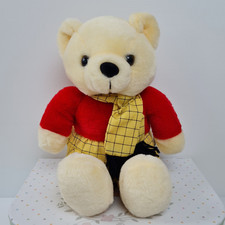 Vintage Rupert The Bear Soft Toy Teddy Grove International Sitting 10” Tall
