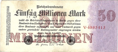 Reichsbanknote million mark - million,
