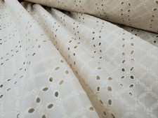 Broderie Anglaise on cotton