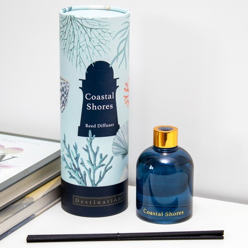 Sea salt 200ml reed diffuser - sea,