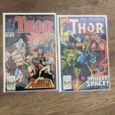 THE MIGHTY THOR #417 & #395 (1990) - 1st Earth Force & Stalker from Space