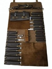 Genuine Leather Knife Roll