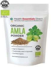 Organic Amla Powder (Indian Gooseberry, Natural Vitamin C, Hair) Choose Size: