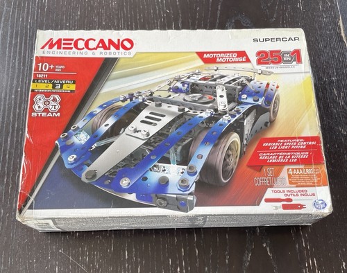 Meccano supercar 1 - supercar, 25-in-1