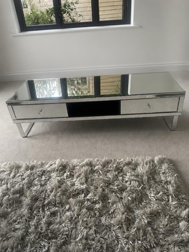 Mirrored stand with - mirrored, tv