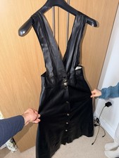 Zara faux leather dress - faux, in