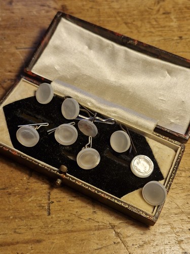 Antique mother pearl shirt - of,